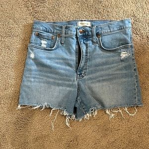 Madewell High Rise Denim Shorts